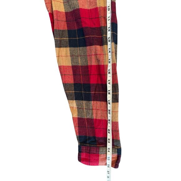 Volcom Flannel Shirt Mens XL Modern Fit Plaid Long Sleeve Button Front Red Navy - Picture 13 of 13